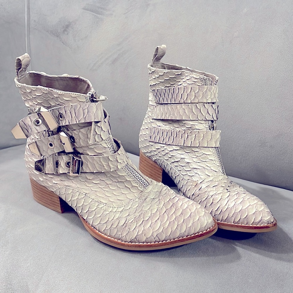 Jeffrey Campbell Gray Snakeskin